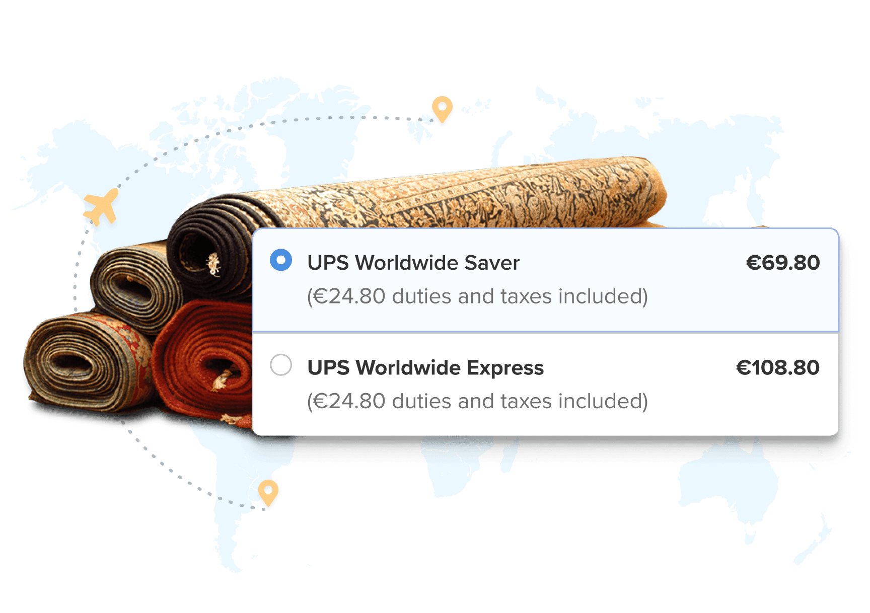 Luxury Rugs with Shipping Methods