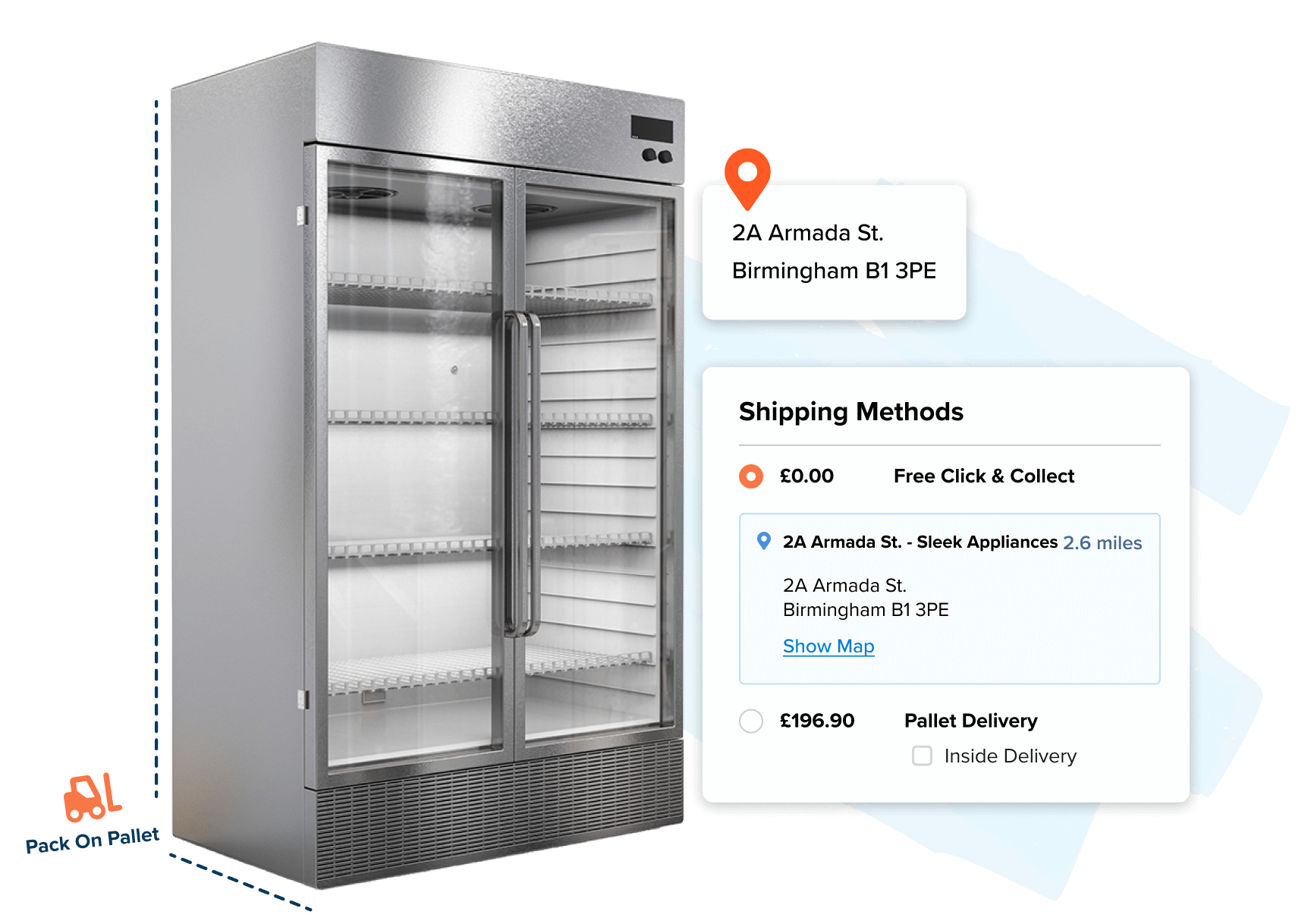 Deliver Commercial Fridge