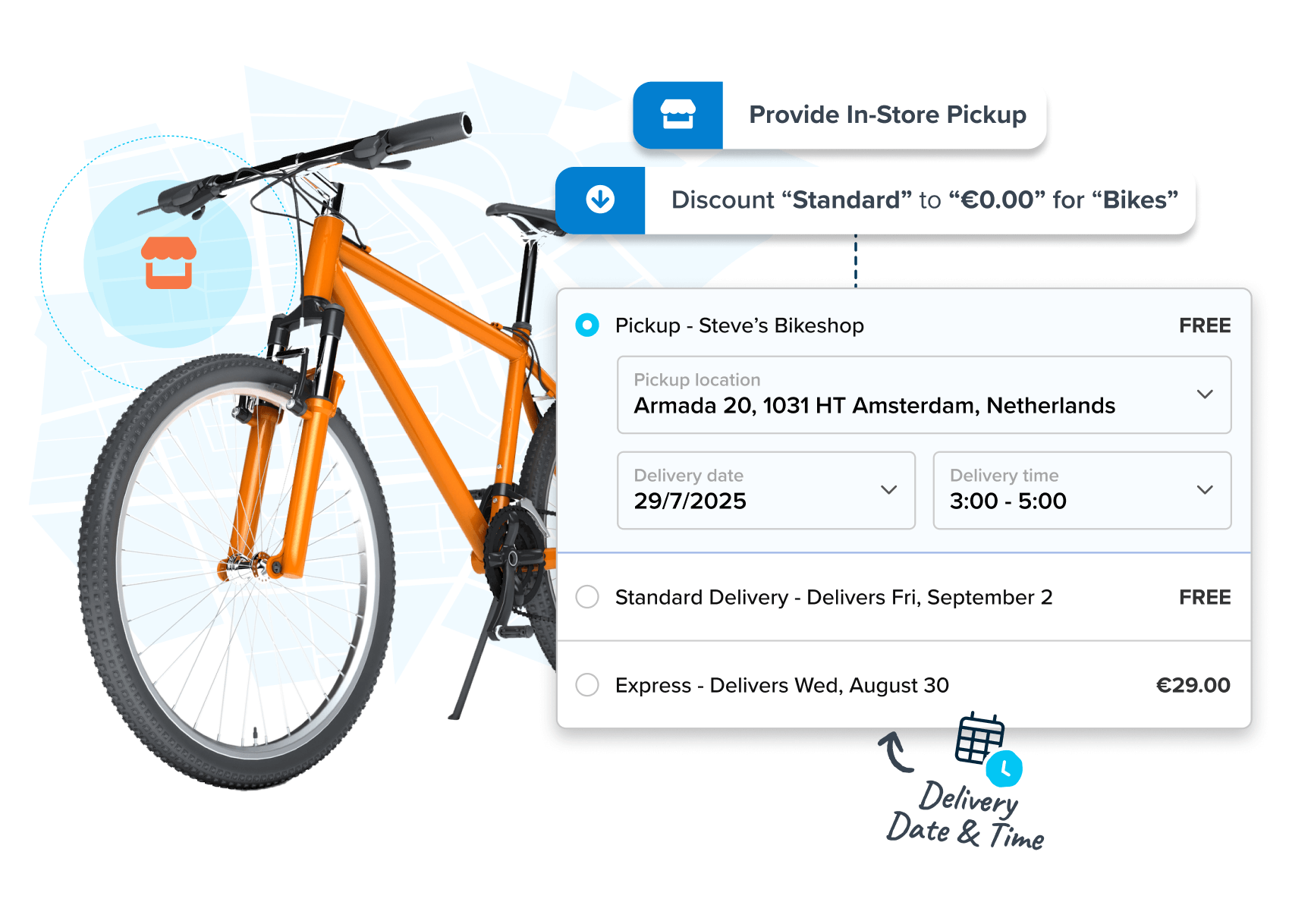 Shipping bikes