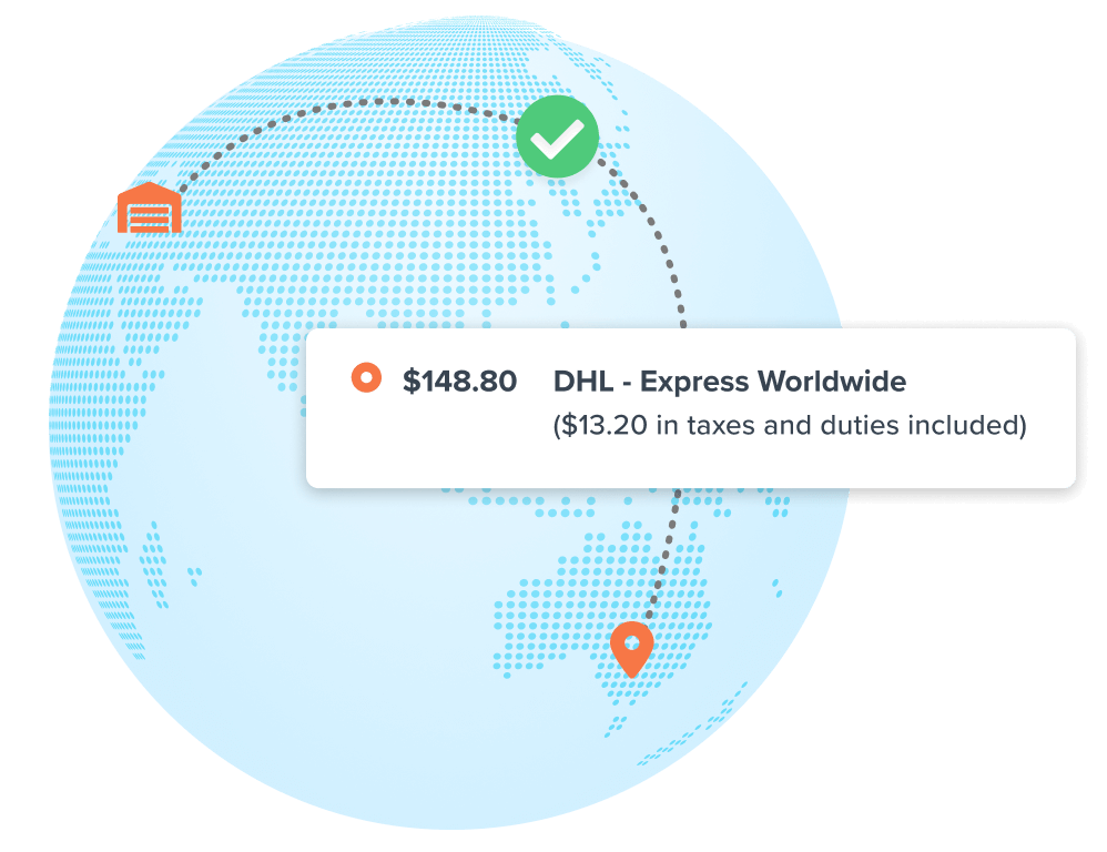 Global shipping method