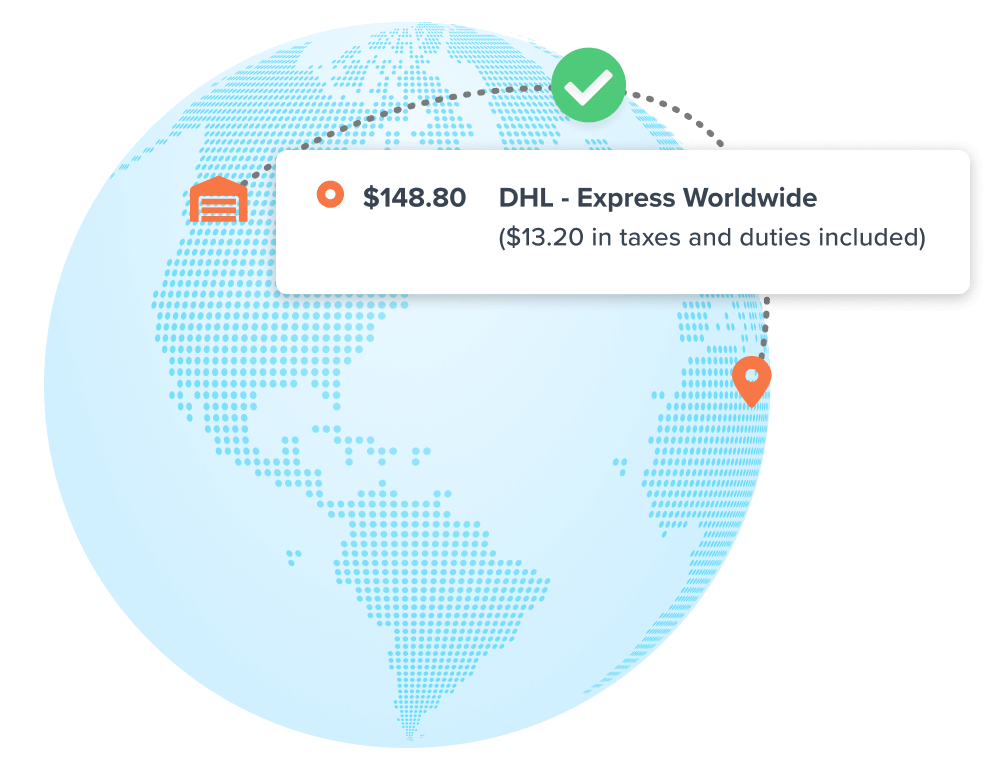 Global shipping method