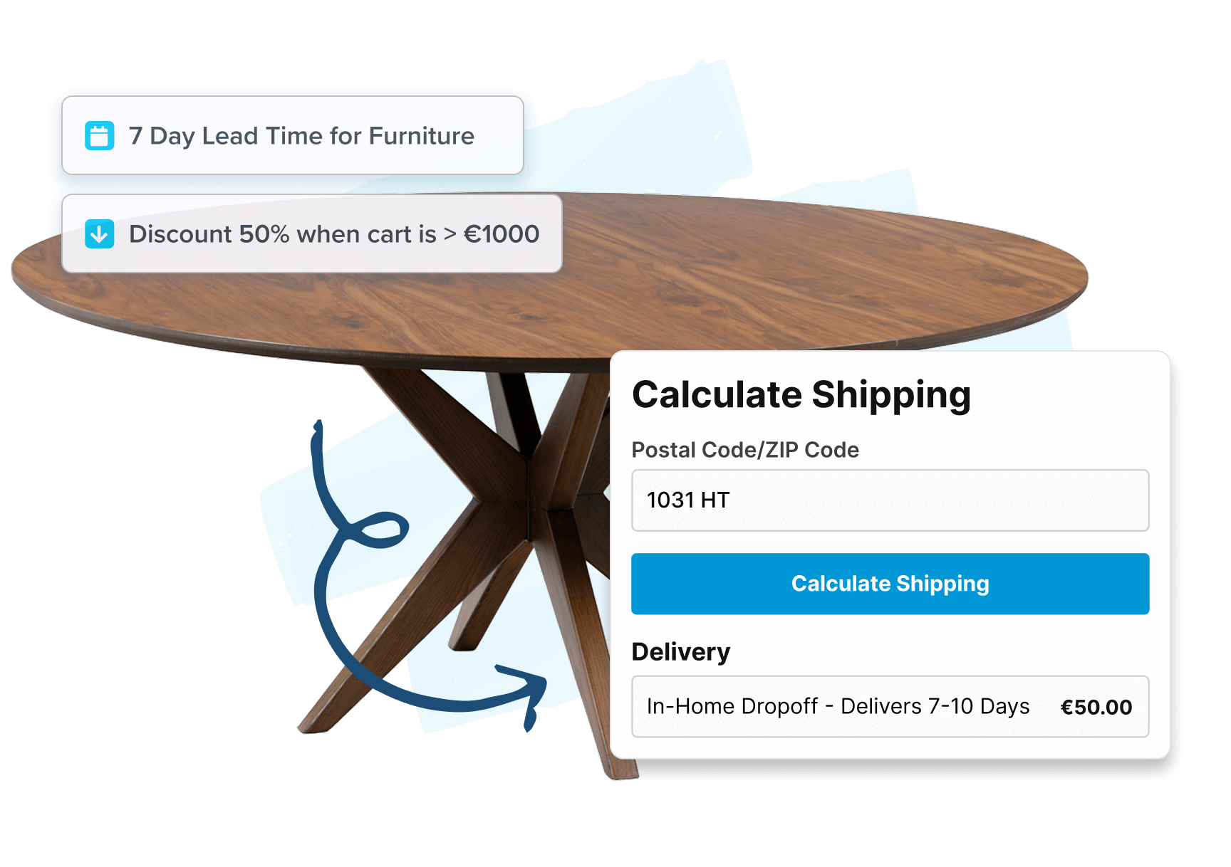 Product Page Shipping Calculator