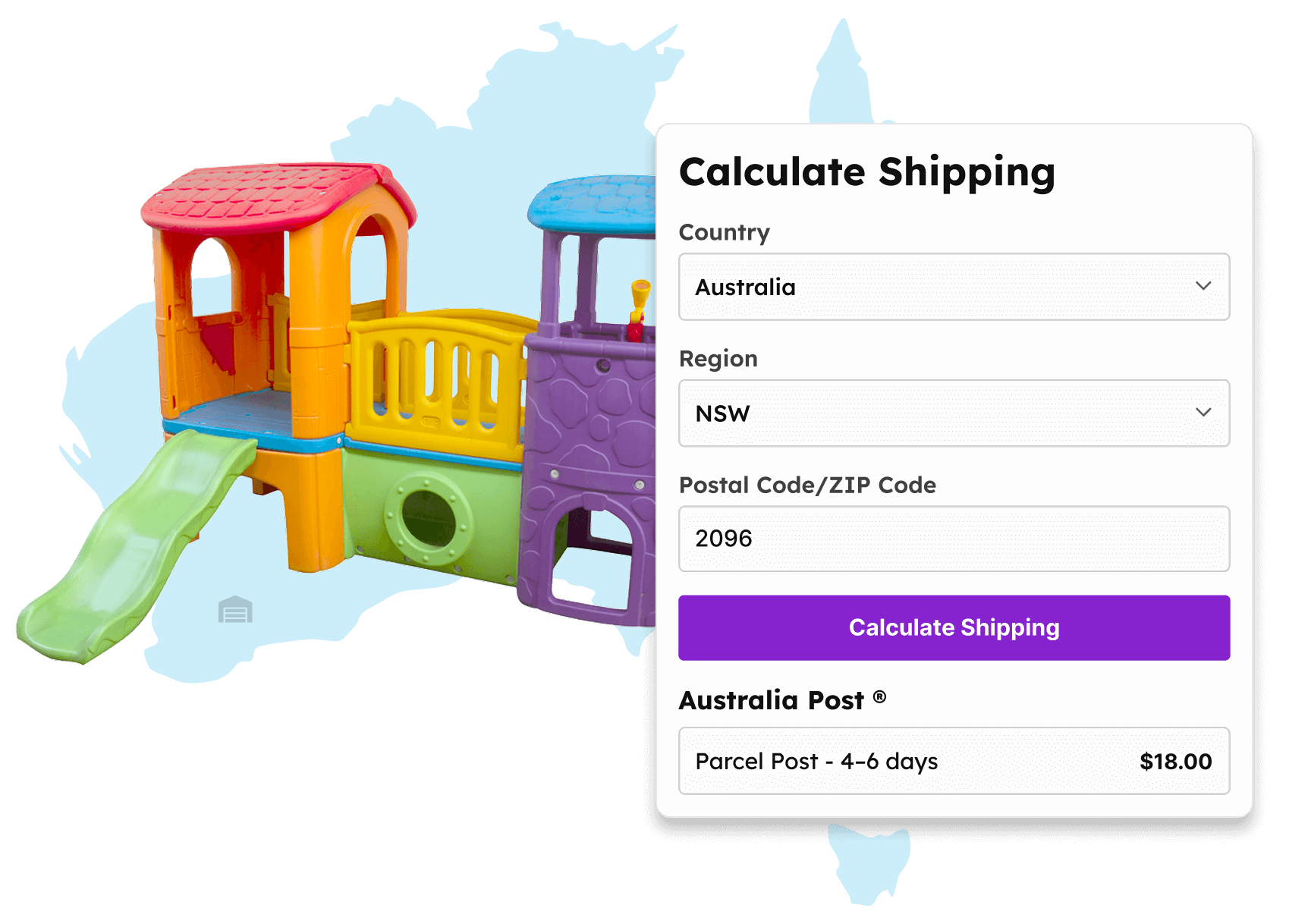 Product Page Shipping Calculator