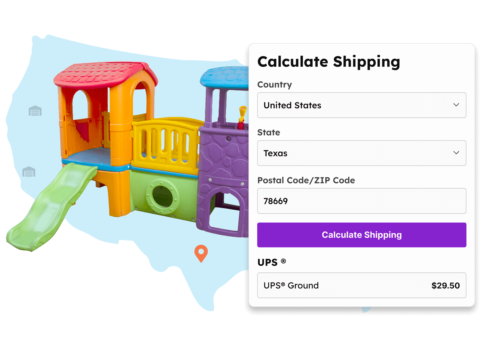 Product Page Shipping Calculator