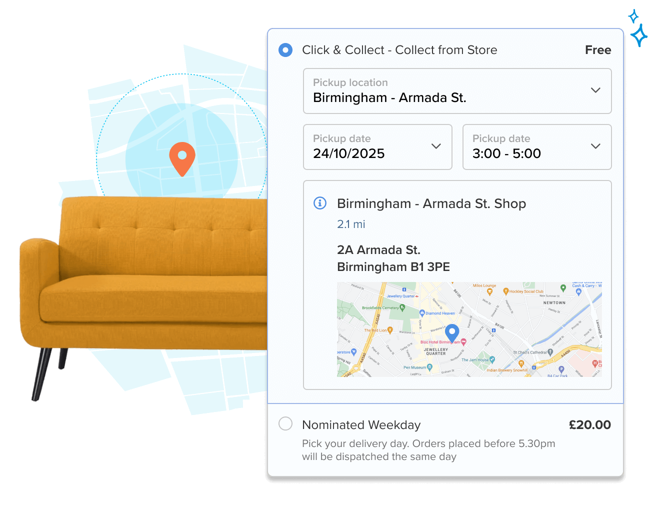 ShipperHQ Checkout Delivery Options