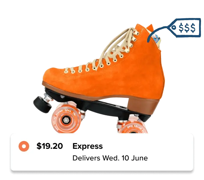 Delivery dates for roller skate