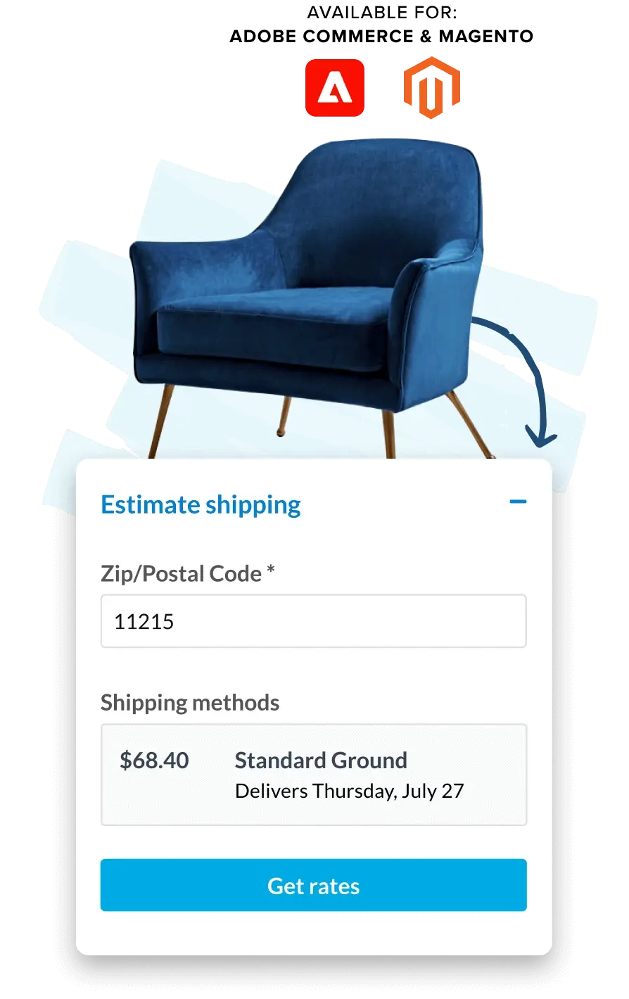 Product Page Shipping Calculator